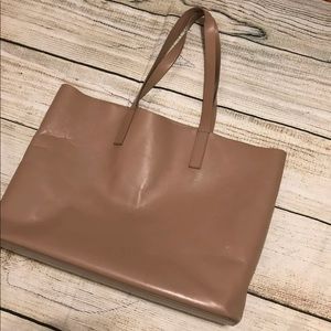 Everlane leather taupe large leather tote